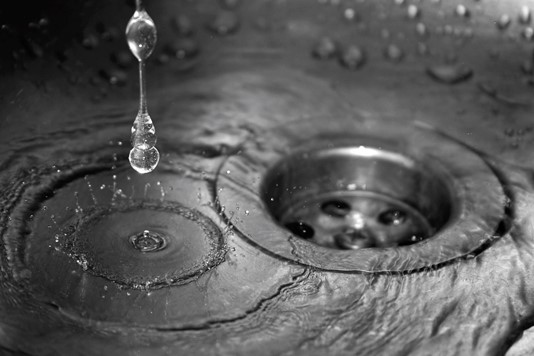 Effective drain unblocking allows water to drain down kitchen sink